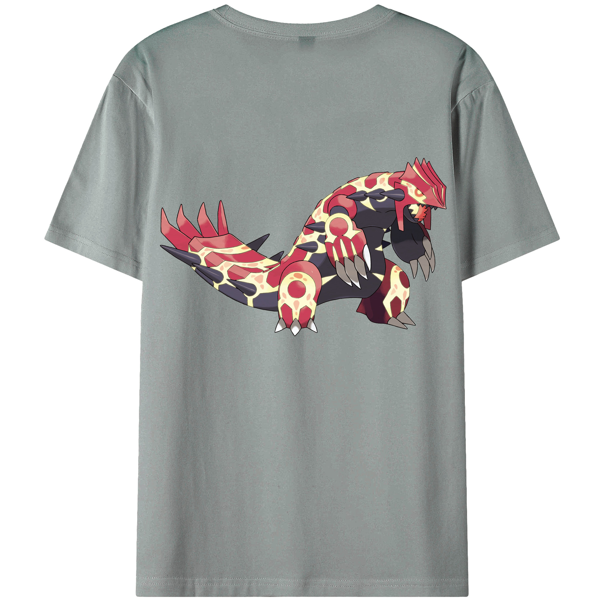 （画像用） ポケットモンスター Pokémon 綿100％ メンズ半袖Tシャツ（バックプリント） 通気性